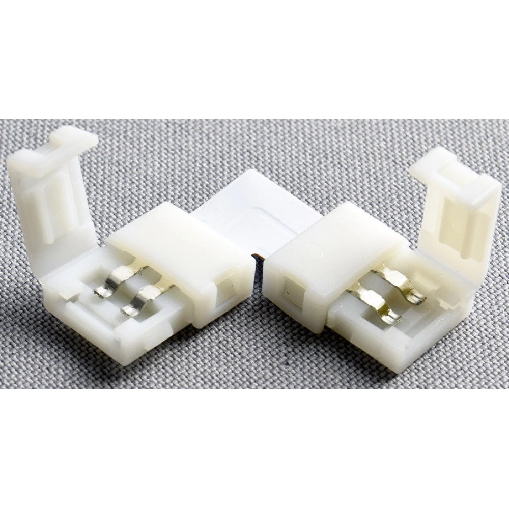 L formos LED jungtis 2 Pin 10mm 5050 juostoms YourLed