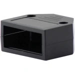 Conector OBD2 hembra universal en uso para diagnóstico de vehículo