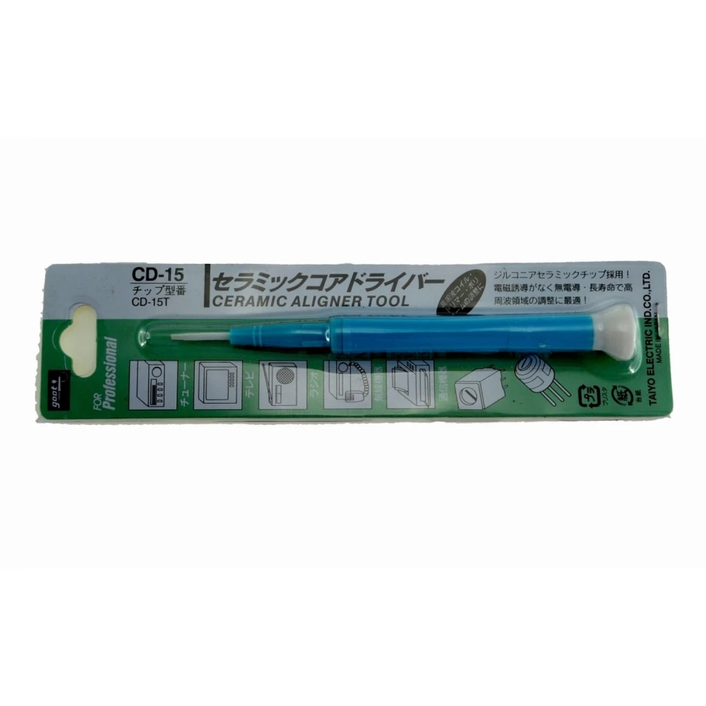 GOOT CD-25 keraminis reguliavimo atsuktuvas potenciometrams 2,6mmx0,4mm