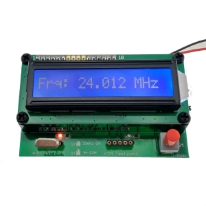 Įrenginys kvarco kristalams tikrinti ir matuoti (30 kHz–20 MHz)