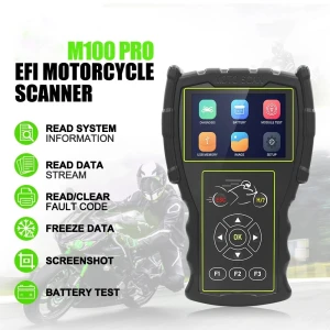 JDiag M100 Pro motociklo diagnostikos skeneris OBD KTM Honda Yamaha Kawasaki BMW remontui