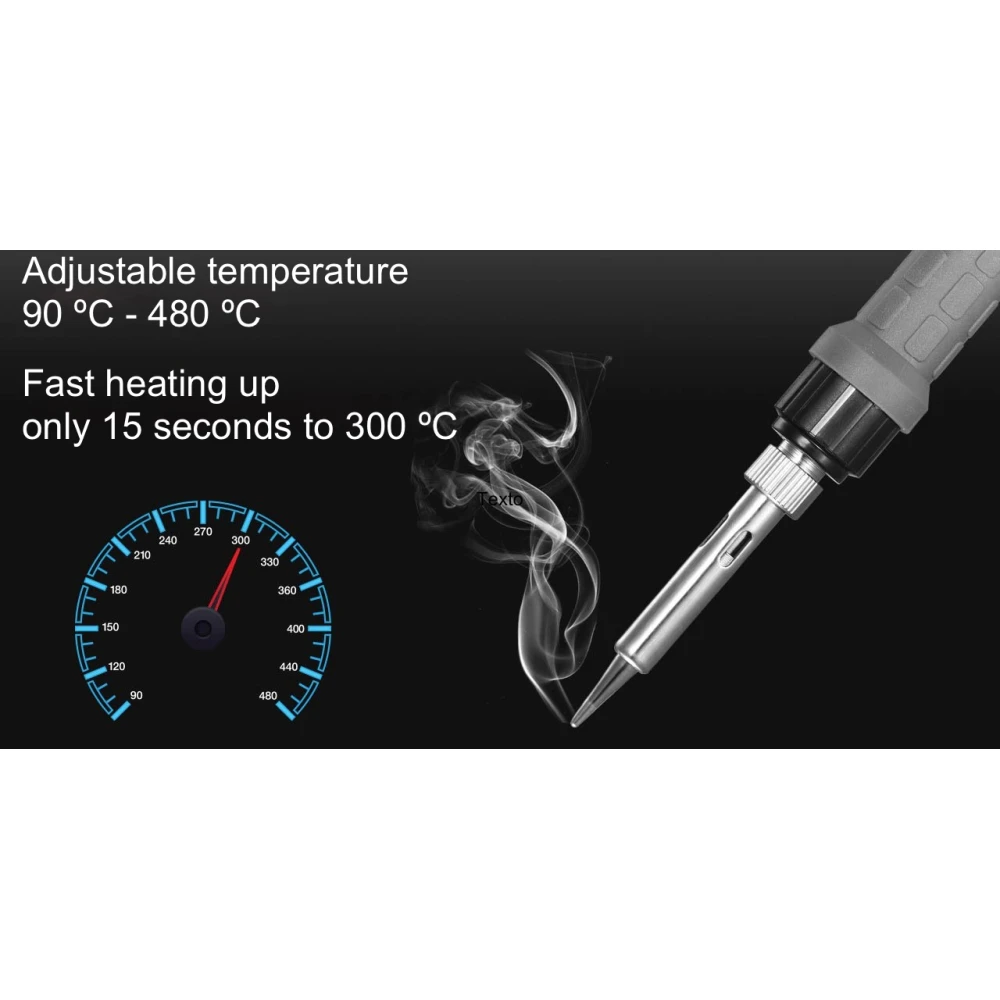 Mlink S1 60W skaitmeninė litavimo stotelė su LED ekranu ir temperatūros fiksavimu