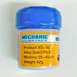 Mechanic XG-50 litavimo pasta Sn63/Pb37 (10CC - 42GR) elektronikos remontui
