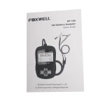 Pantalla LCD retroiluminada del Foxwell BT100 probador de batería