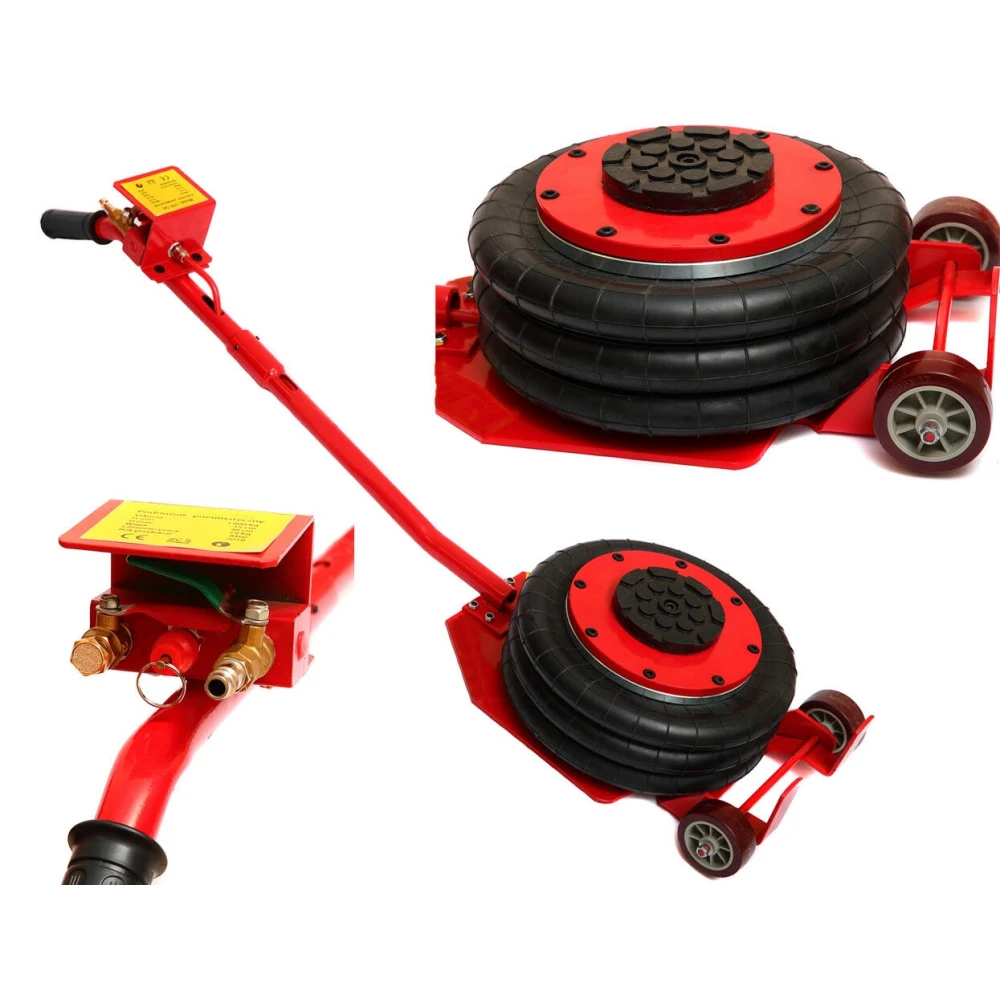 3 tonų pneumatinis keltuvas su triguba oro pagalve automobiliams