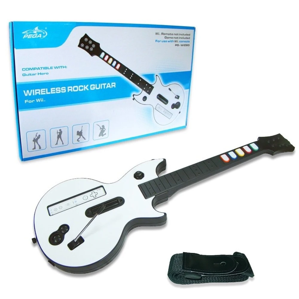 Belaidis Wii gitara - muzikinis priedas Nintendo Wii