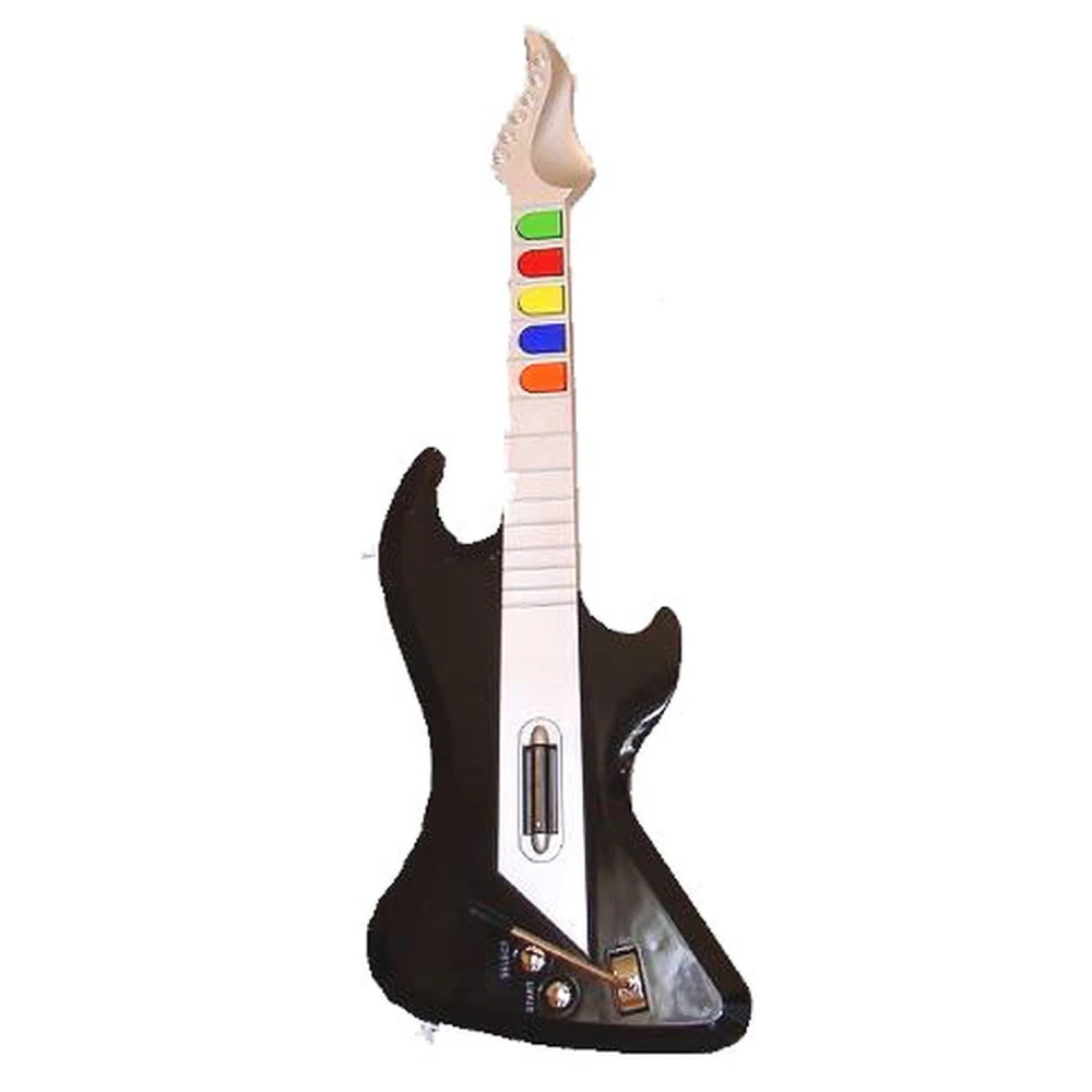 PS2 gitara, suderinama su Guitar Hero I, II ir III, skirta PlayStation 2