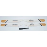 Vista frontal del helicóptero radio control modelo 6809 color rojo