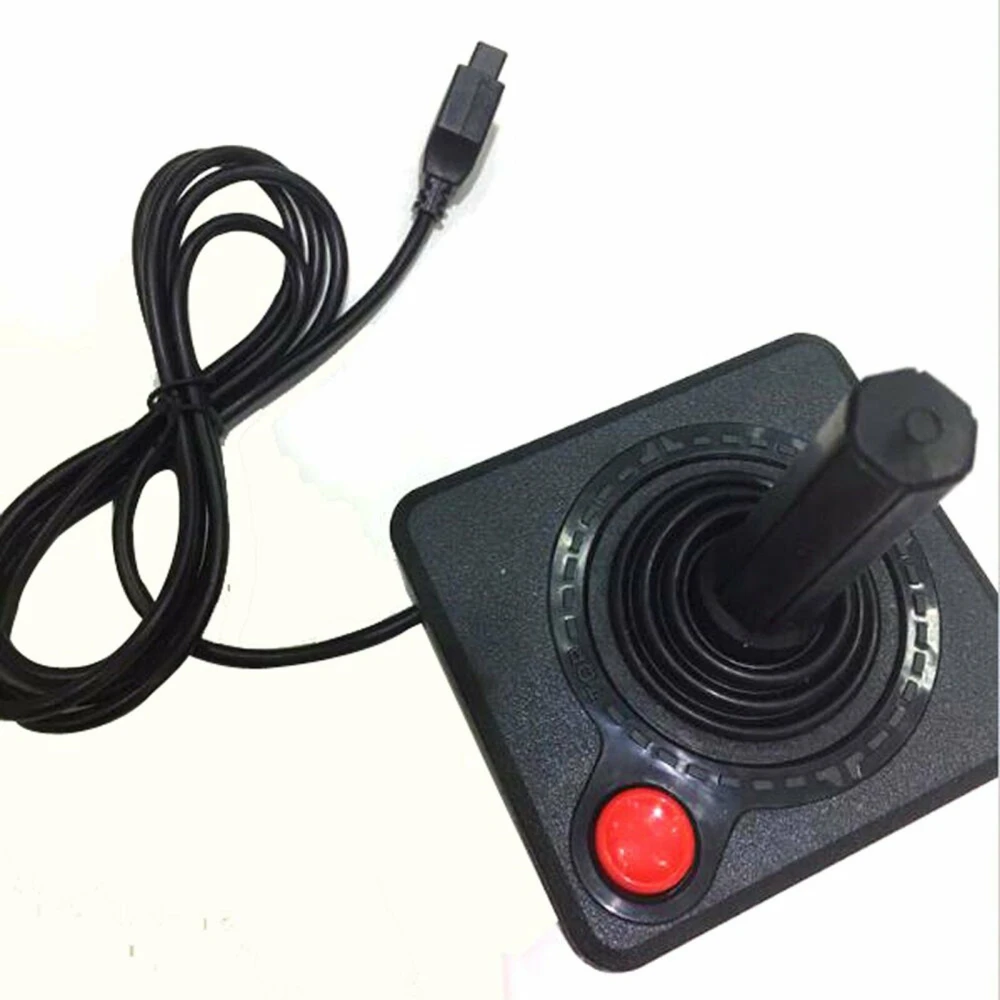 Joystick Atari 2600 clásico mando gamepad consola negro detalle del botón