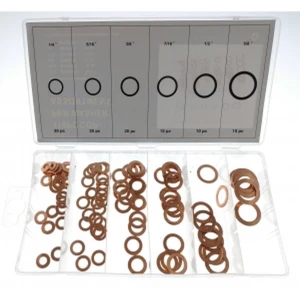 110 varinių tarpinių rinkinys įvairių dydžių remontui ir automobiliams