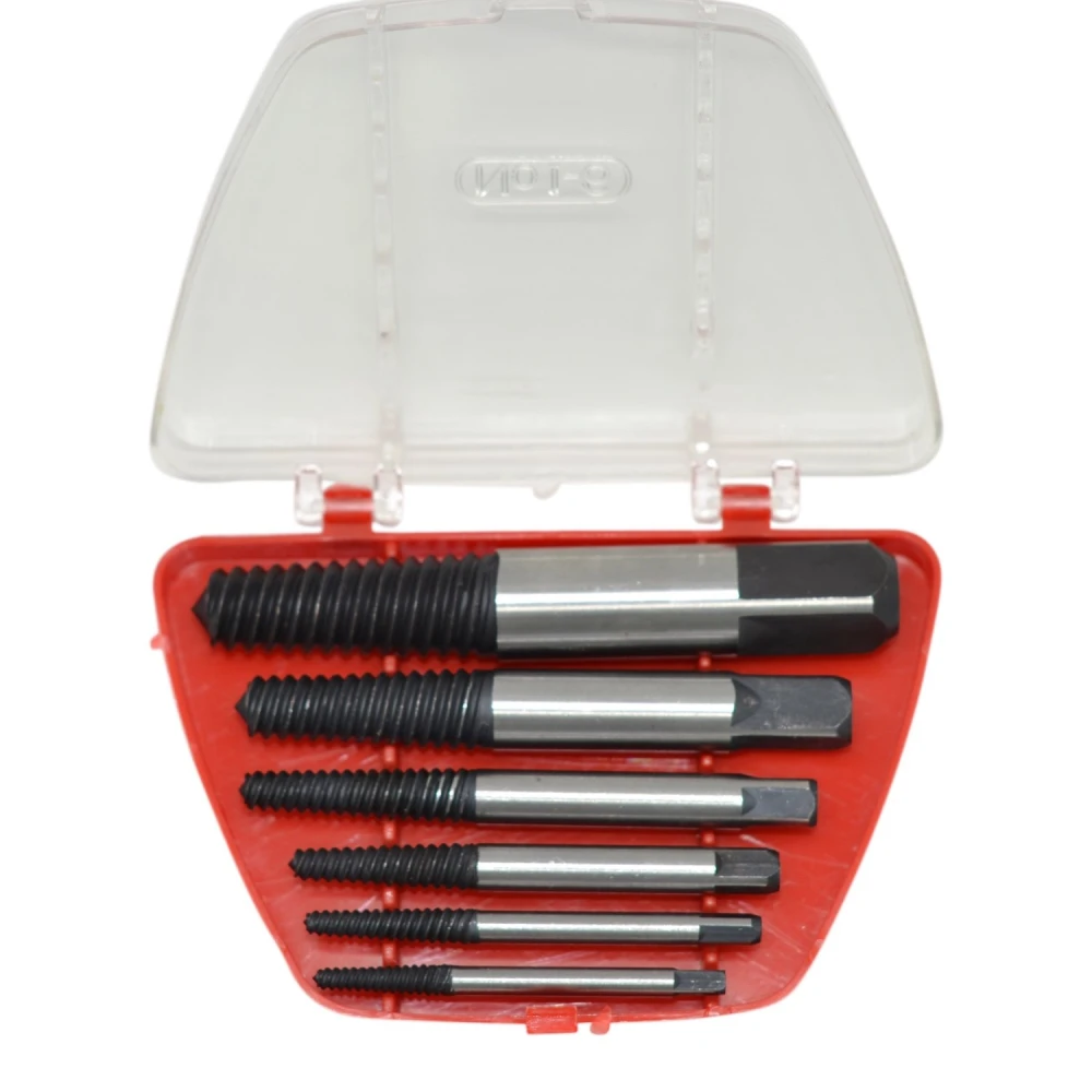 6 dalių profesionalių nulūžusių varžtų ištraukiklių rinkinys TSX TOOL