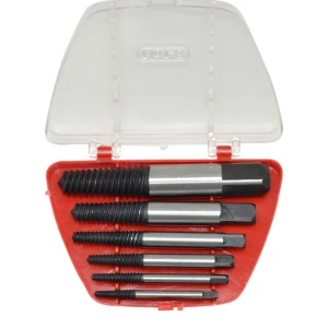 6 dalių profesionalių nulūžusių varžtų ištraukiklių rinkinys TSX TOOL