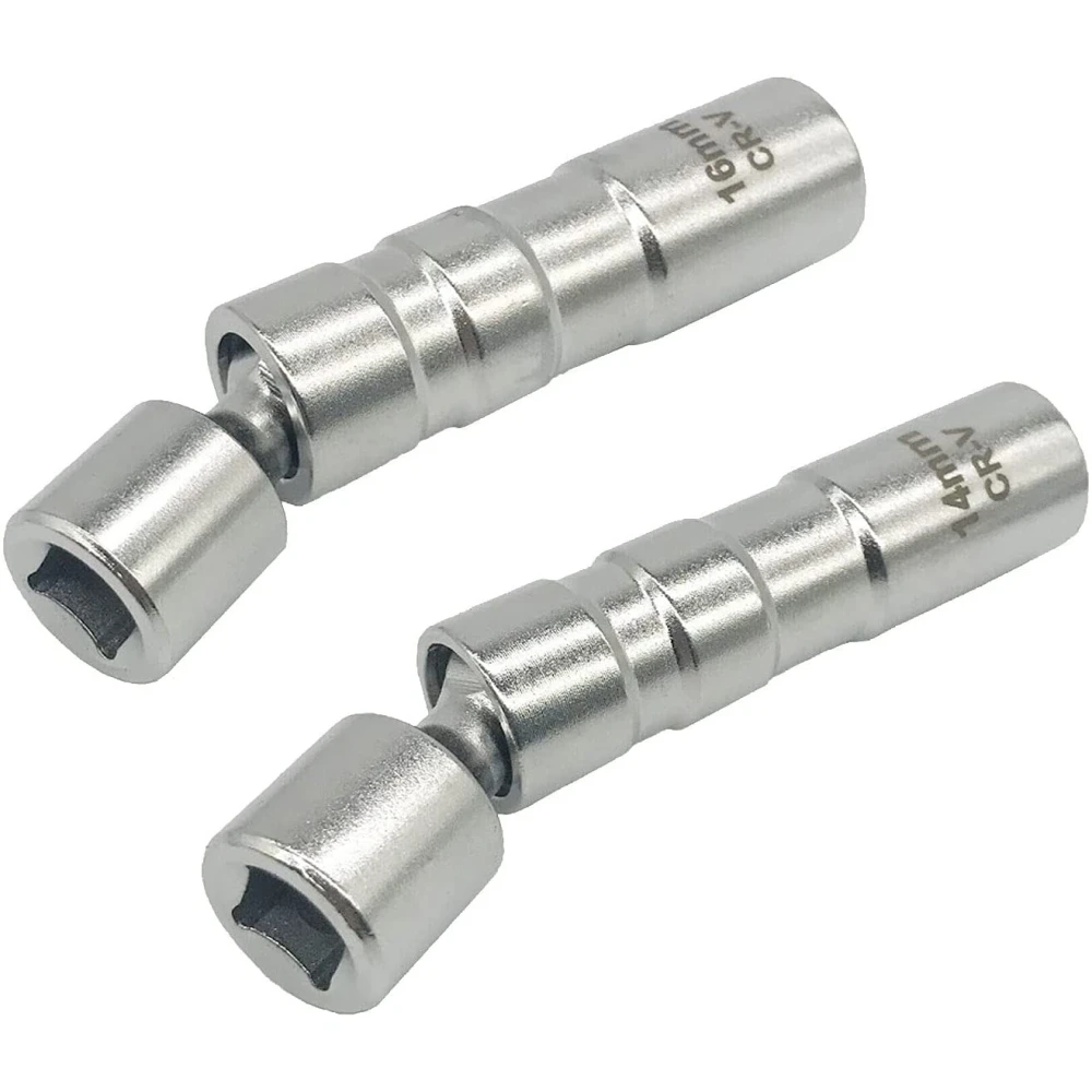 2 dalių lankstus magnetinis žvakės galvutės raktų rinkinys 14 mm ir 16 mm TSX TOOL