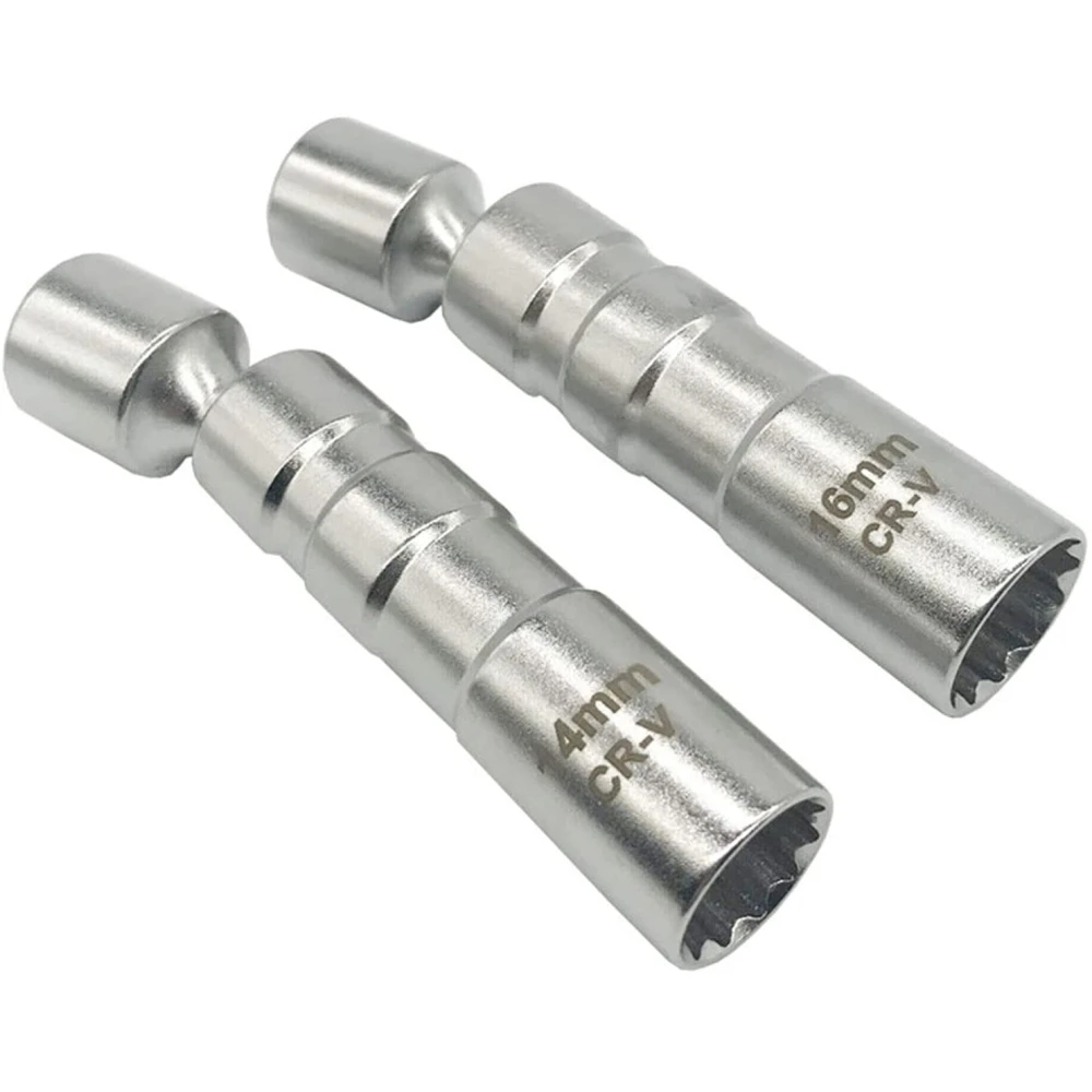 2 dalių lankstus magnetinis žvakės galvutės raktų rinkinys 14 mm ir 16 mm TSX TOOL