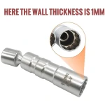 2 dalių lankstus magnetinis žvakės galvutės raktų rinkinys 14 mm ir 16 mm TSX TOOL