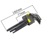 Ilgų šešiakampių raktų su rutuliniu galu rinkinys 9 vnt. 1,5-10mm