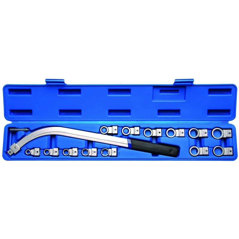Universalus paskirstymo diržo įtempimo raktų rinkinys Torx ir 12 briaunų, 15 dalių