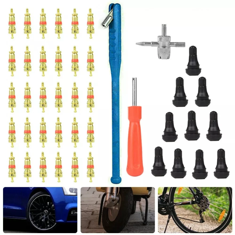 TSX TOOL padangų remonto ir vožtuvų išėmimo rinkinys, 43 vnt.