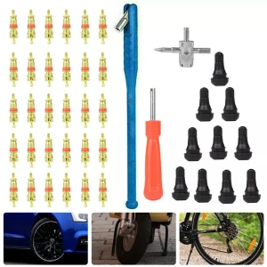 TSX TOOL padangų remonto ir vožtuvų išėmimo rinkinys, 43 vnt.