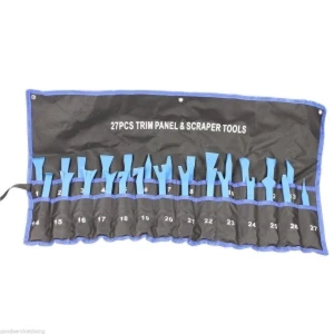 27 dalių durų panelių, apdailos ir ratų gaubtų ardymo įrankių rinkinys TSX TOOL