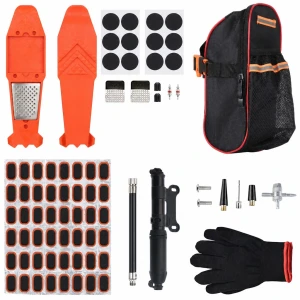 TSX TOOL Motociklo Dviračio Padangų Remonto Rinkinys 81 Dalys Kaiščiai Pradurti Tubeless