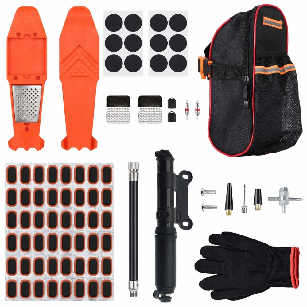 Motociklo Dviračio Padangų Remonto Rinkinys 81 Dalys Kaiščiai Pradurti Tubeless