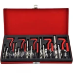 Helicoil sriegių remonto rinkinys 131 vnt. automobiliams ir profesionaliam naudojimui