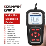 KONNWEI KW818 OBD2 skaitytuvas: OBDII kodų skaitytuvas nuo 1996 m.