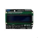 LCD Keypad Shield LCD1602 suderinamas su Arduino su ekranu ir mygtukais