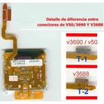 Motorola V3688 LCD su flex kabeliu remontui ir keitimui
