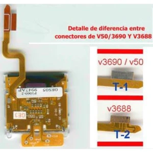 Motorola V3688 LCD su flex kabeliu remontui ir keitimui