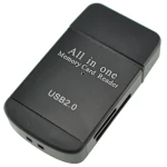 USB 2.0 viskas viename atminties kortelių skaitytuvas Micro SD, MMC, SDHC, TF ir M2