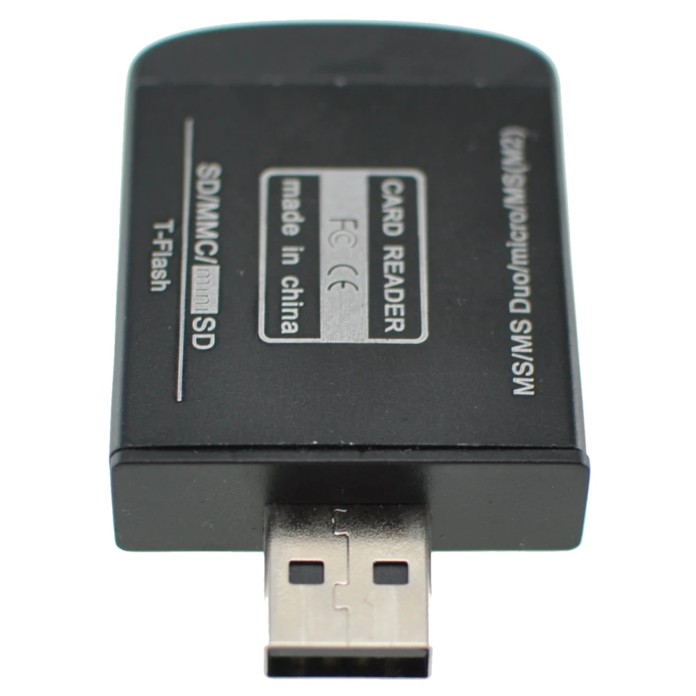 USB 2.0 viskas viename atminties kortelių skaitytuvas Micro SD, MMC, SDHC, TF ir M2