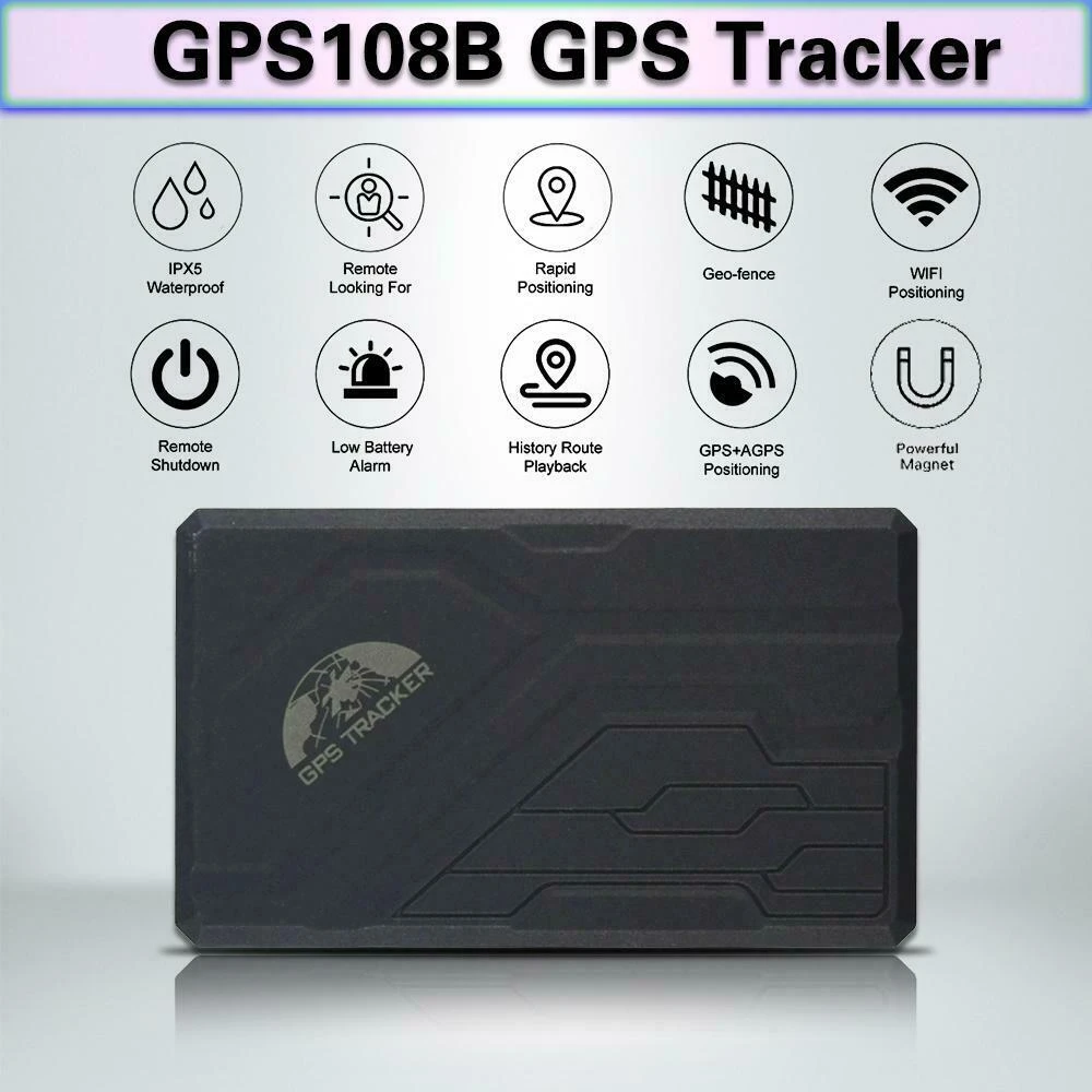 TK108B GPS sekiklis automobiliui su SOS aliarmu ir magnetiniu pagrindu