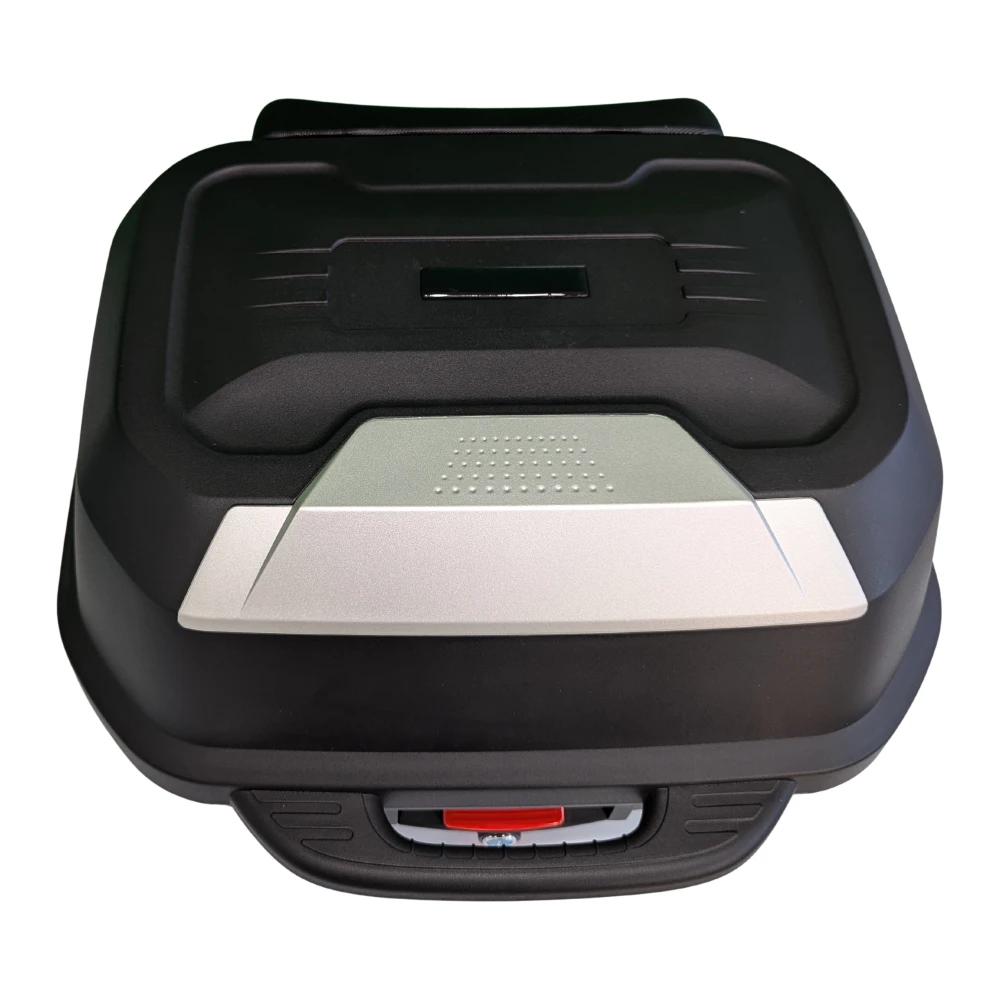 47L motociklo šalmo dėžė - universali nuimama dėžė su spyna ir atlošu