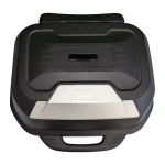 47L motociklo šalmo dėžė - universali nuimama dėžė su spyna ir atlošu