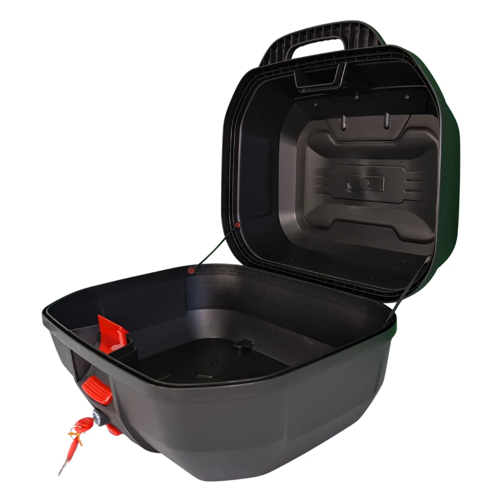 47L motociklo šalmo dėžė - universali nuimama dėžė su spyna ir atlošu