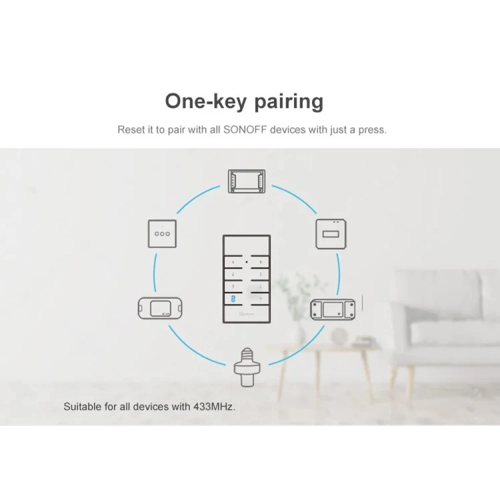 SONOFF RM433R2 nuotolinio valdymo pultas 433MHz įrenginiams