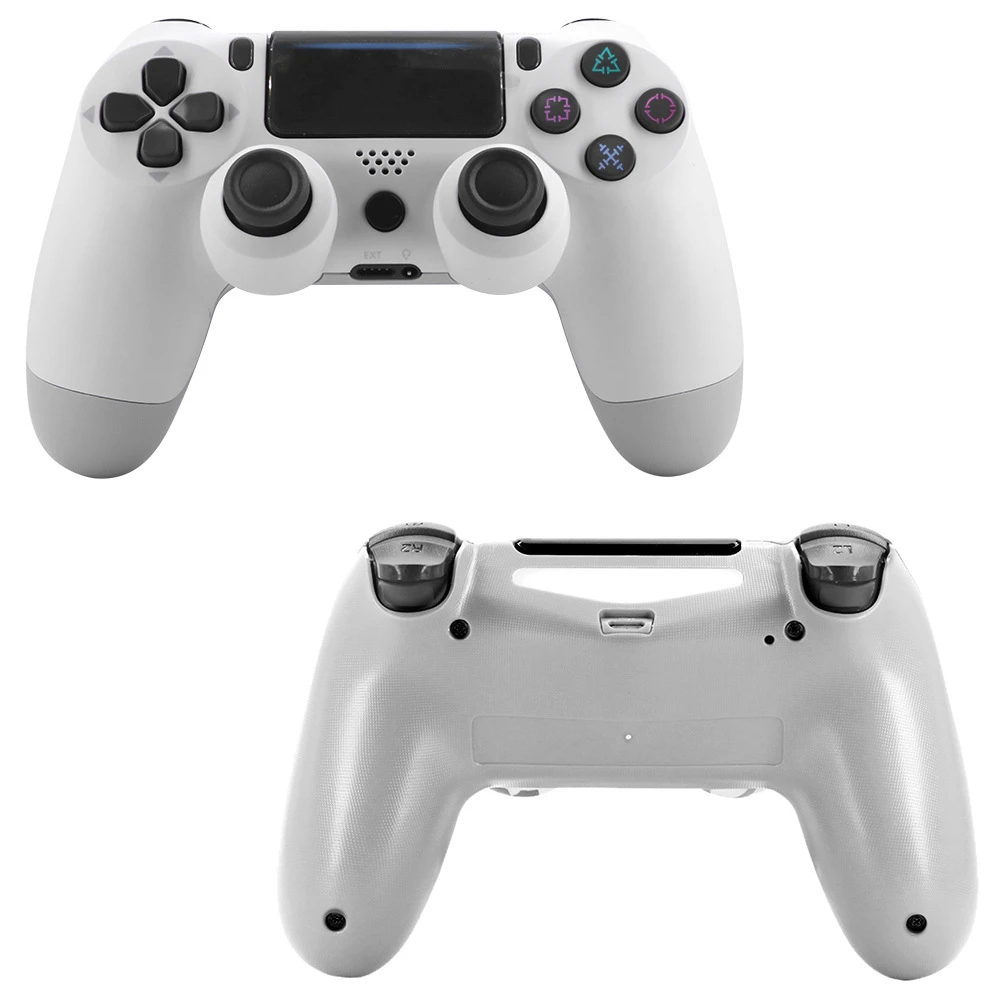 Controlador PS4 blanco compatible DoubleShock 4 con conexión Bluetooth