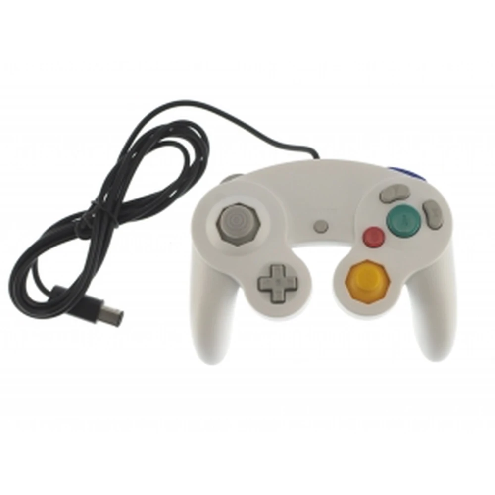 Baltas GameCube valdiklis Wii su vibracija – satkit