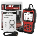 Ancel AS500 OBD2 automobilių diagnostikos įrenginys