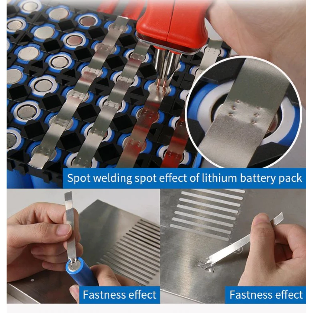 Sunkko 709AD+ taškinio suvirinimo aparatas 220V su lituokliu 18650 baterijoms