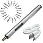 Mini elektrinis atsuktuvas belaidis USB įkraunamas 3 LED 22in1 rinkinys