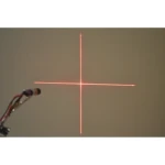 Raudonas kryžminio fokusavimo lazerio modulis 5mW 3V-5V elektroniniams matavimams