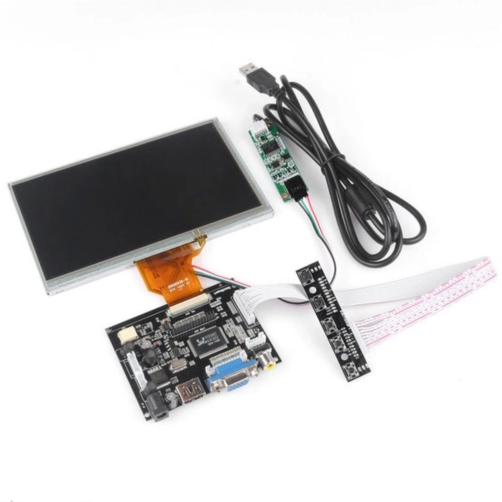 7 colių TFT LCD monitorius Raspberry Pi su lietimui jautriu ekranu
