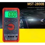 MST-2800B skaitmeninis multimetras su dideliu LCD ekranu automobiliams