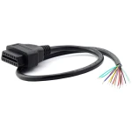 Cable de enchufe abierto OBD2 16 pines extensión 1m