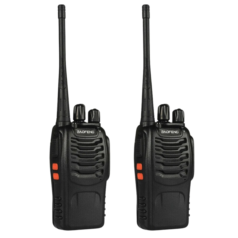 2 vnt. Baofeng BF-888S UHF 5W racijų rinkinys su ausinėmis