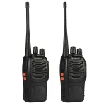 2 vnt. Baofeng BF-888S UHF 5W racijų rinkinys su ausinėmis