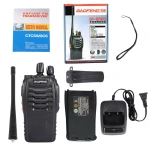 2 vnt. Baofeng BF-888S UHF 5W racijų rinkinys su ausinėmis